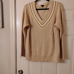 Talbot's Women's Long Sleeve Textured V Neck Pullover Sweater 2x Like New